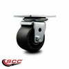Service Caster Low Profile Glass Filled Nylon 3'' Wheel Top Plate Swivel Caster SCC-04S311316-GFNB